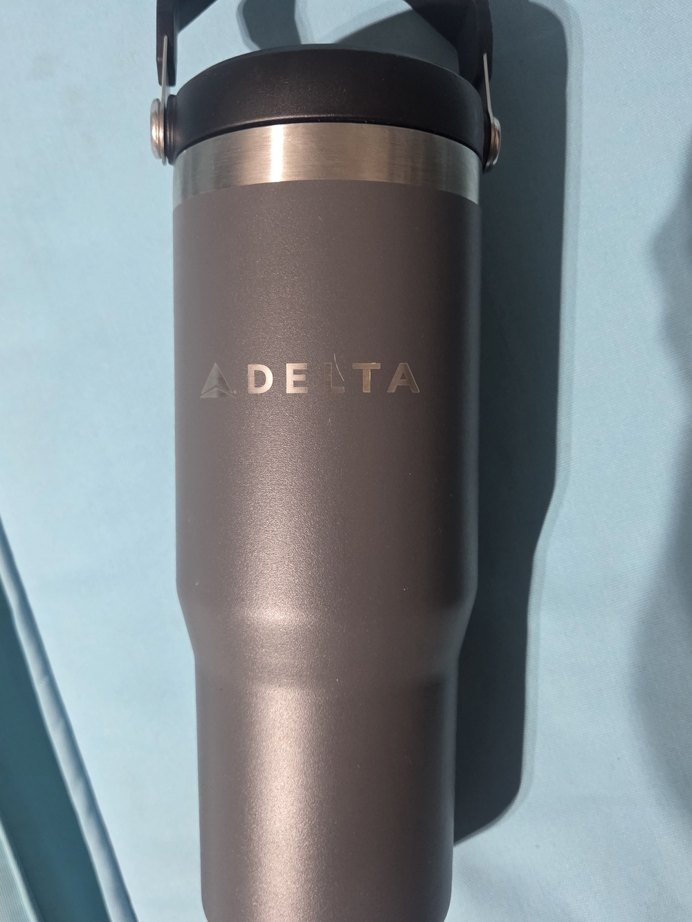 Delta Branded Insulated Stanley Tumbler - Matte Gray